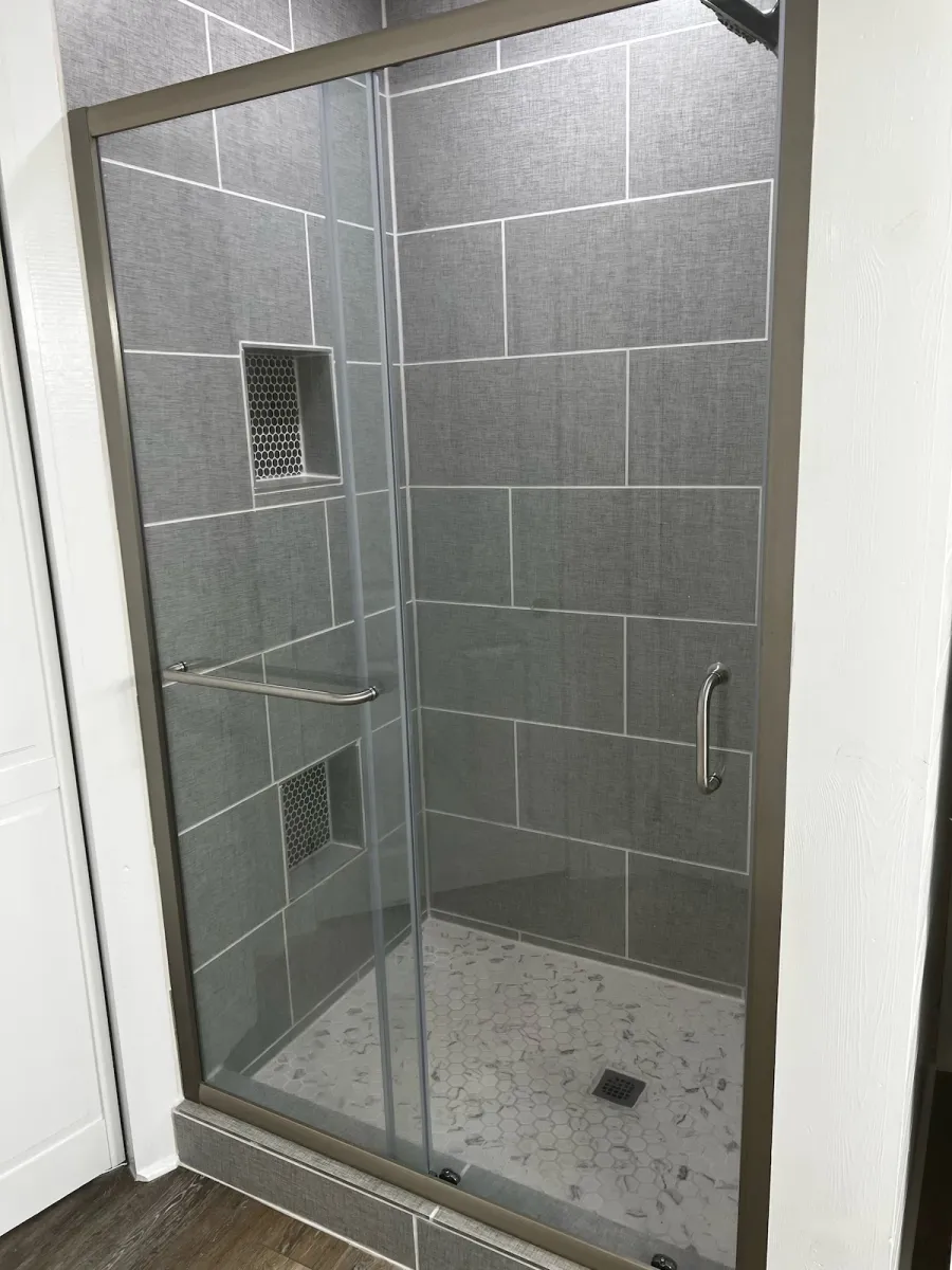 Master bathroom shower Master bathroom shower